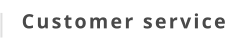 Customer service